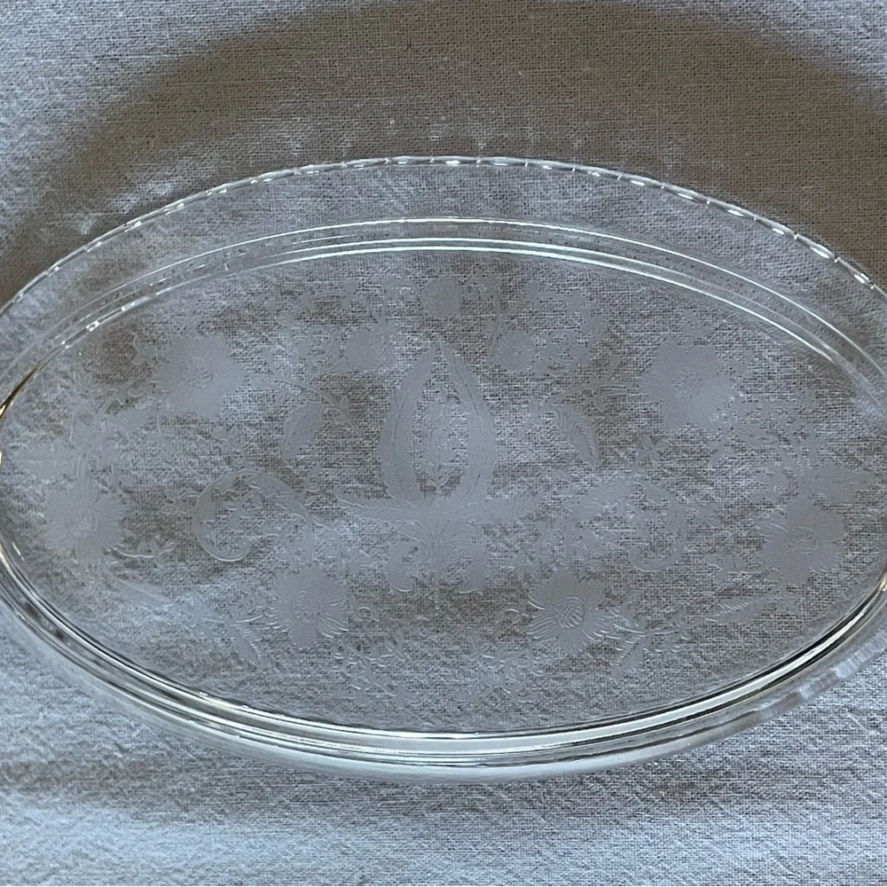 Vintage Viking Crystal Glass Prelude Relish Dish